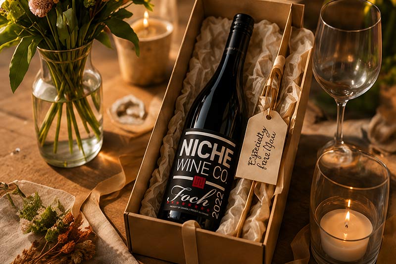Wine gift presentation