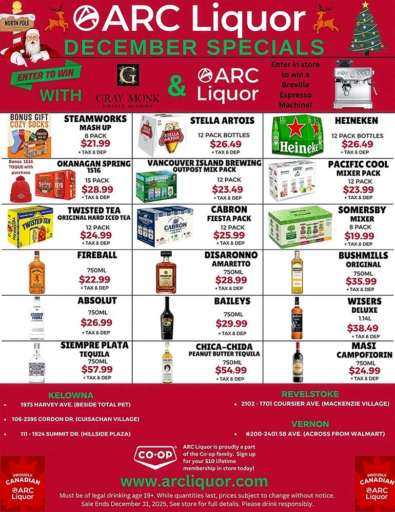 image of ARC Liquor's Holiday Season's Offers