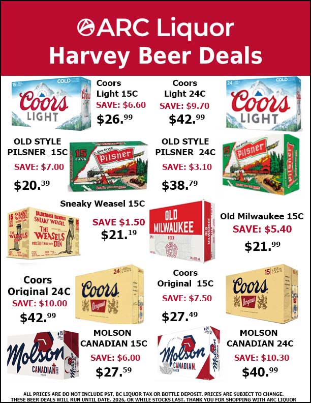 ARC Liquor monthly Beer Specials
