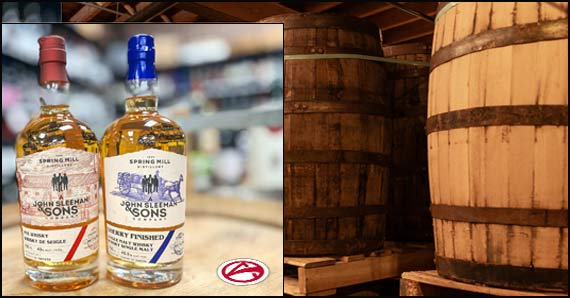 pic of two bottles for the article we wrote on Sleeman's whisky range