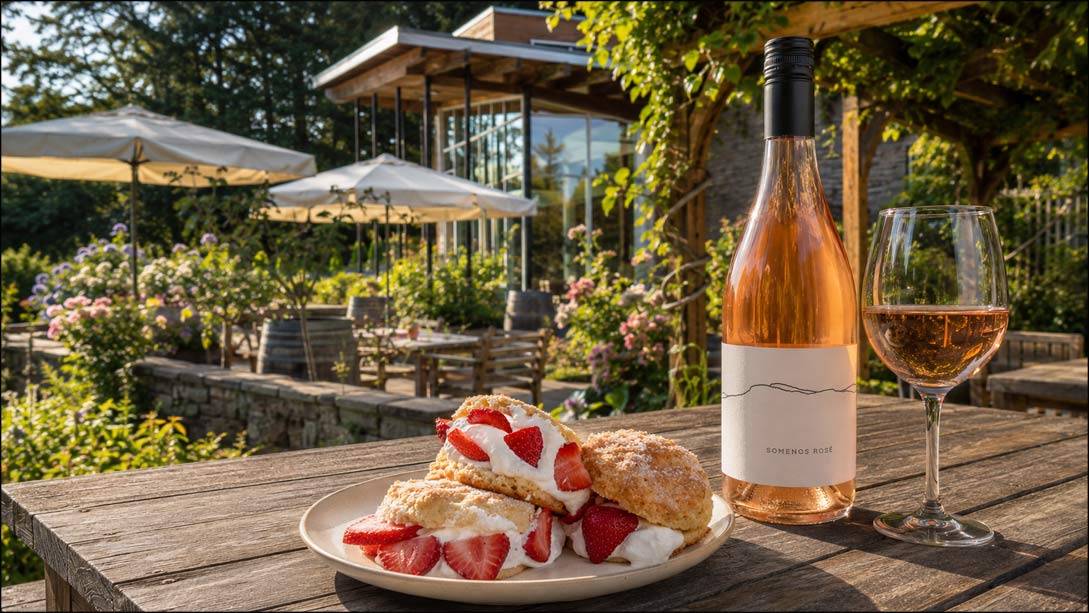 Averill Creek Vineyard on Mount Prevost in the Cowichan Valley