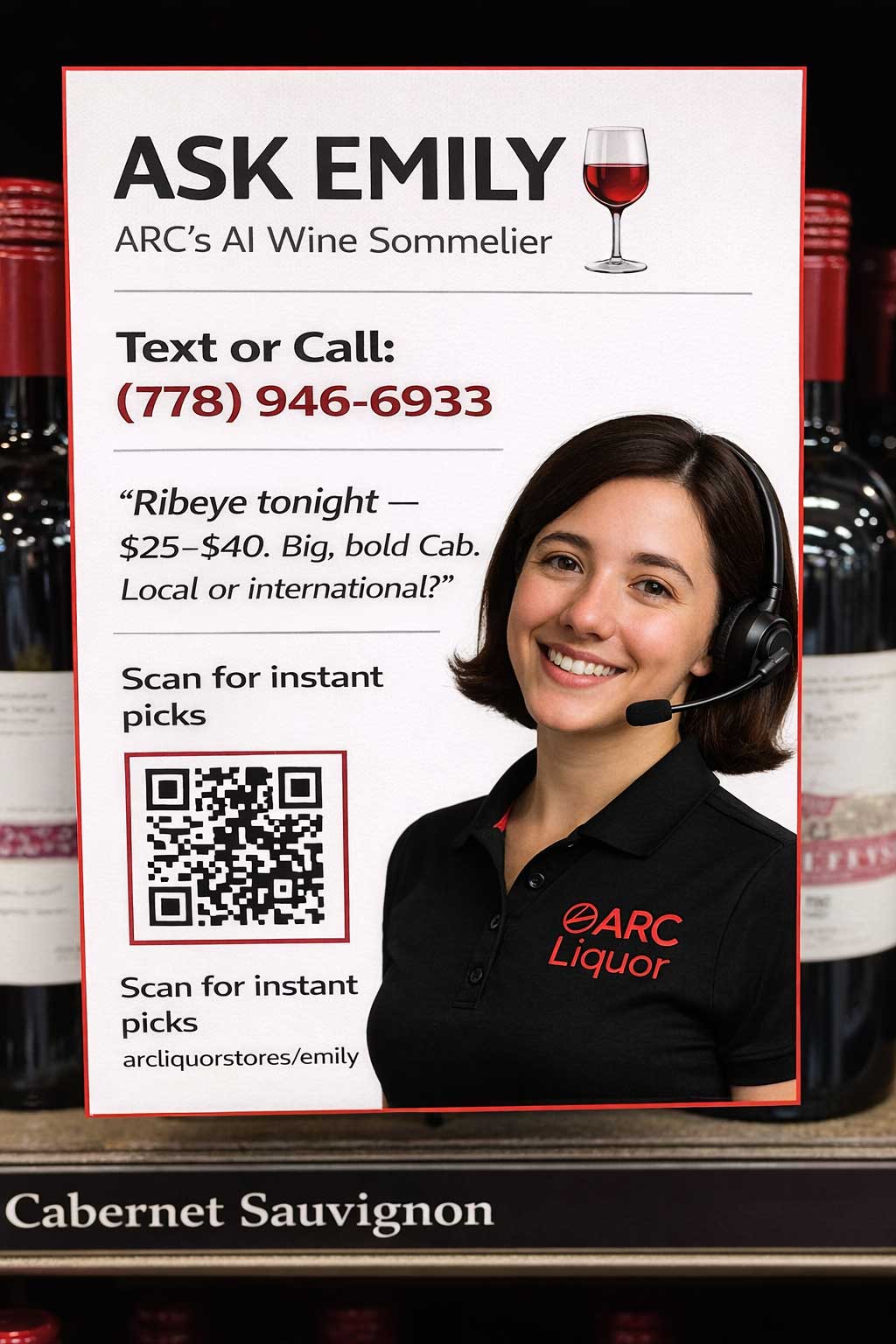 image of Emily as a Shelf Talker.