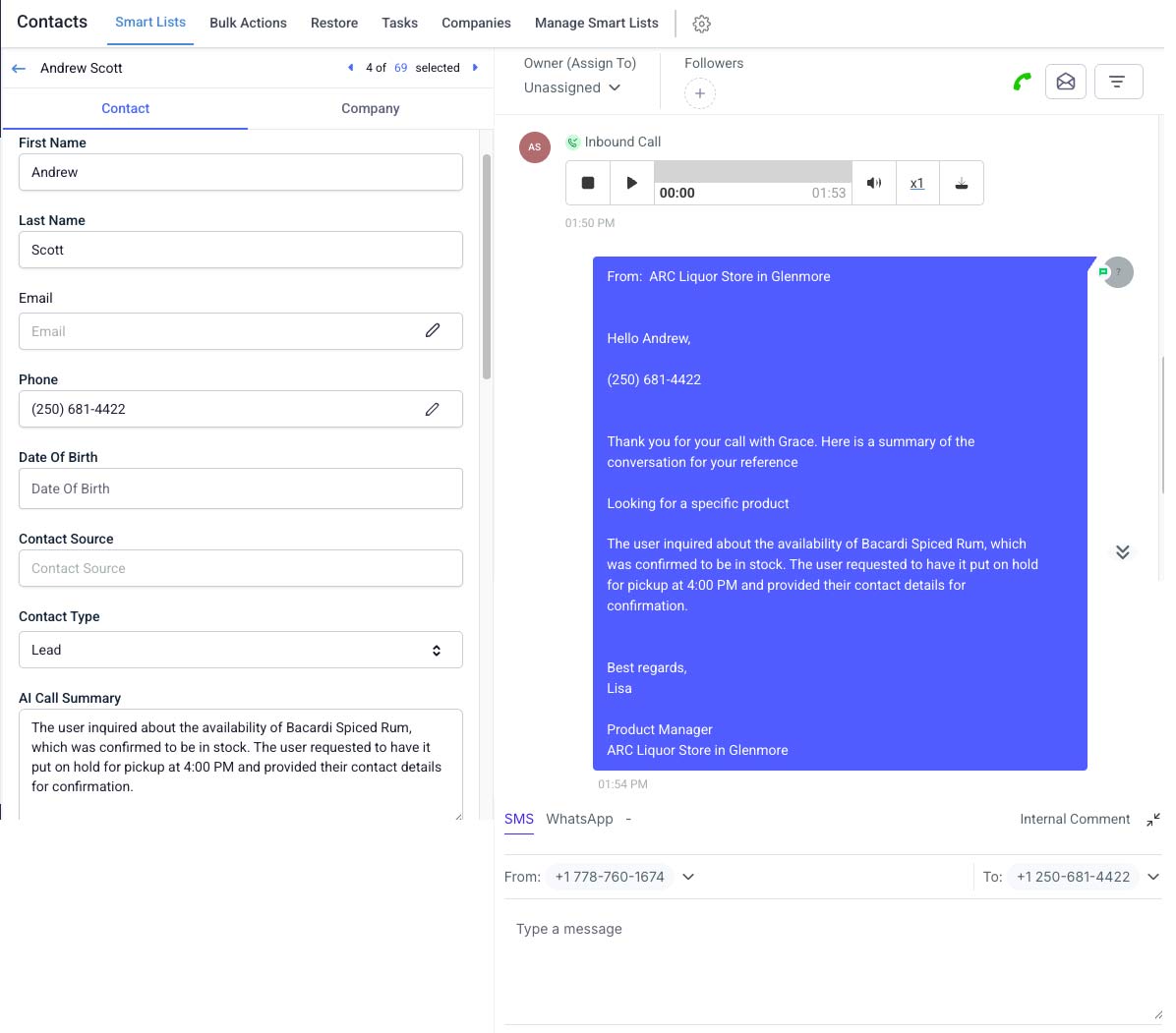 pic of test Recording