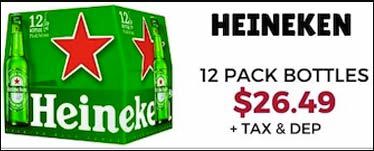 Heineken 12 pack bottles