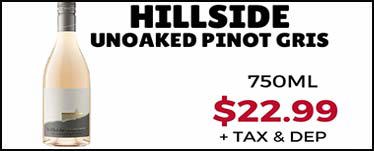 Hillside Unoaked Pinot Gris – 750ml
